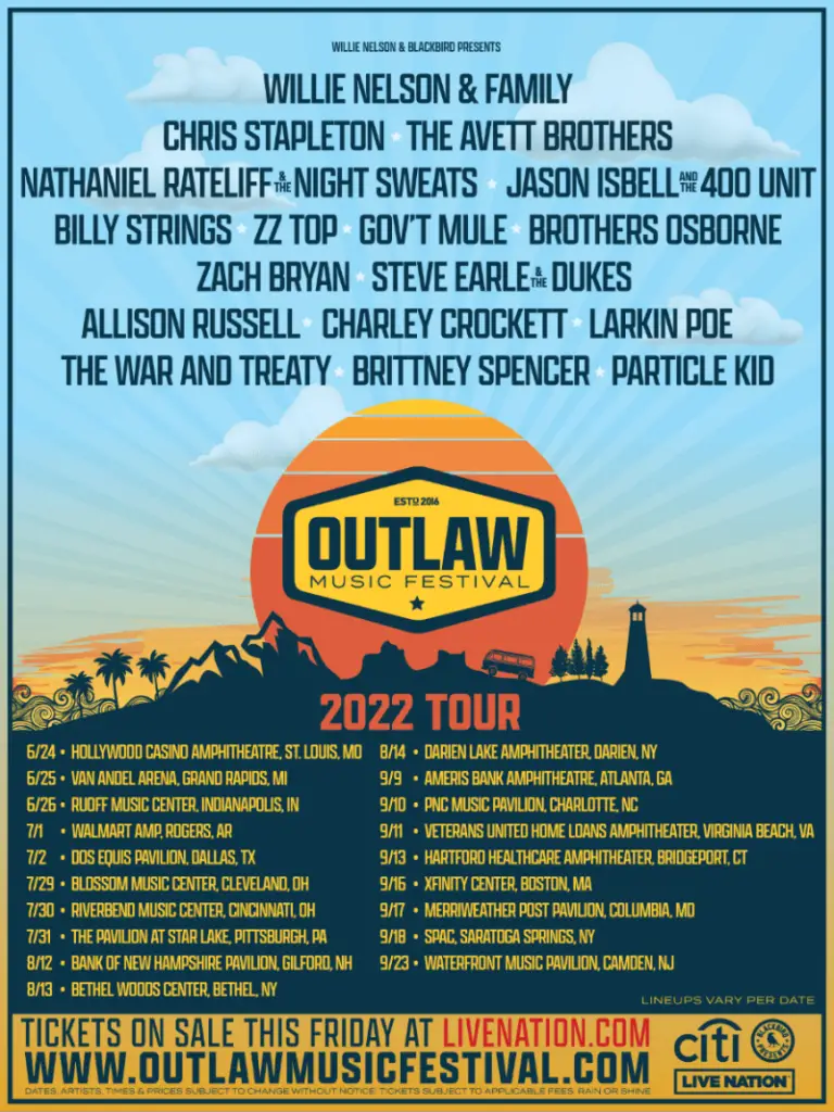 Outlaw Music Festival Merriweather